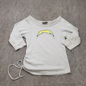 San Diego Chargers Sweater Womens Small Gray Sweatshirt Football‎ NFL Ladies A1*